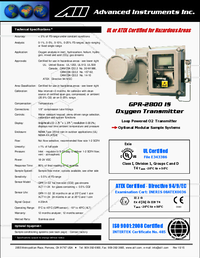 Thumbnail of document Manual - GPR-2800 Series Oxygen Analyzers